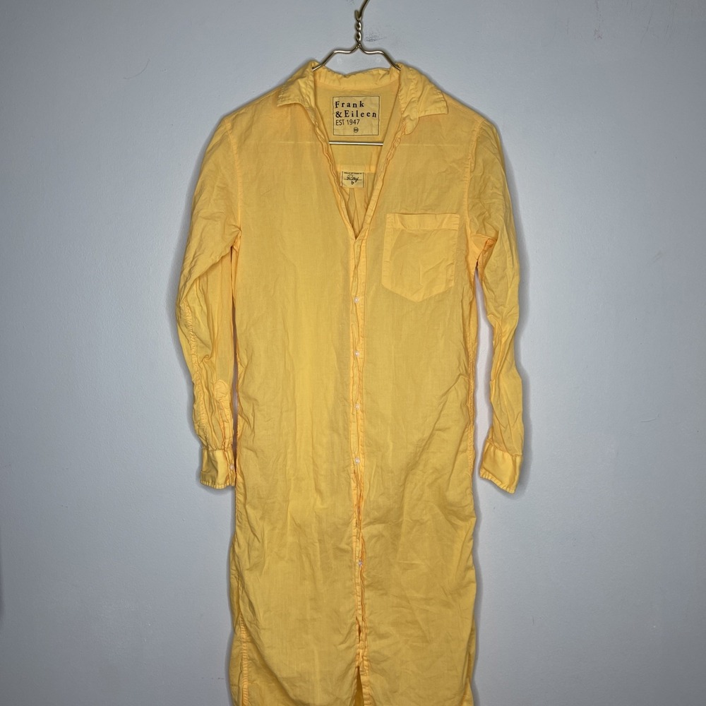 Frank & Eileen Organic‎ Cotton Yellow Rory Dress XXS